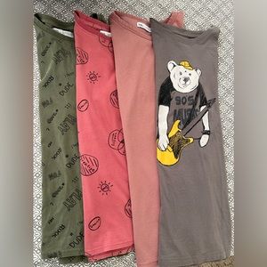 Bubdle of 4 Zara boys long sleeve shirt.
